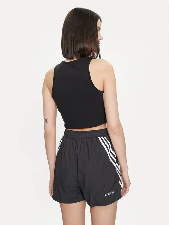 Топ slim fit Future Icons 3-Stripes Adidas, черный — фото 3