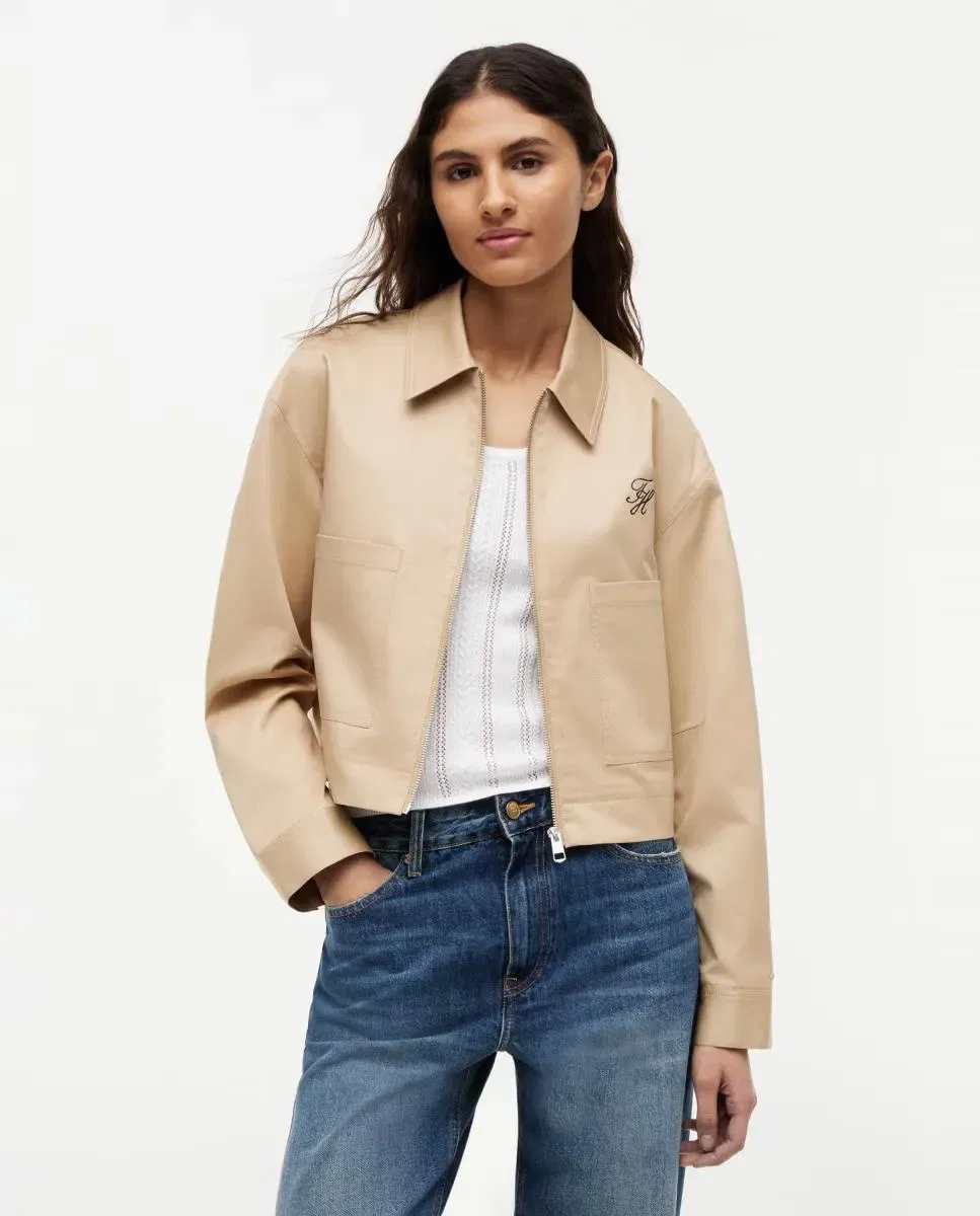 Женская куртка-кимоно с логотипом Tommy Hilfiger, Beige