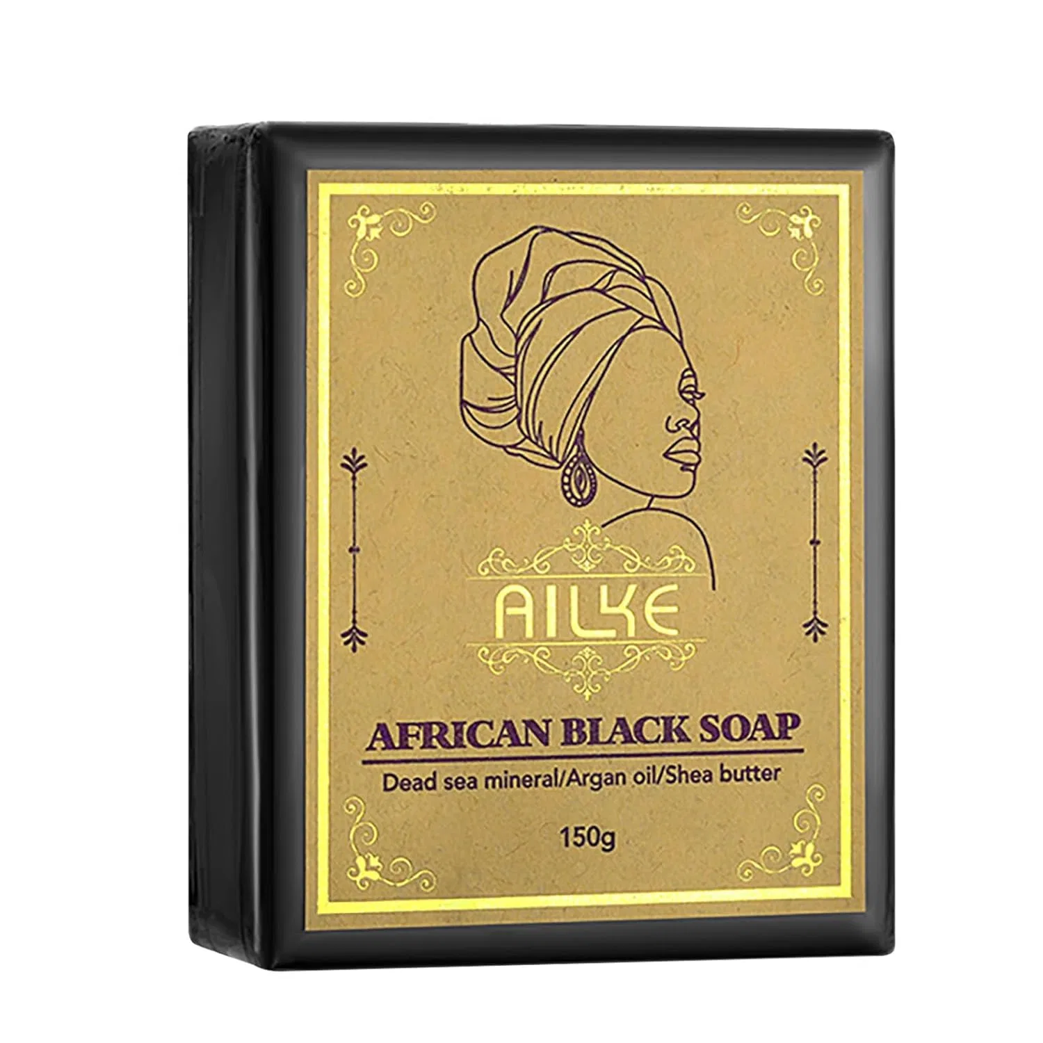 Африканское черное мыло AILKE BOOST LUSTER, 150 г, 1pcs