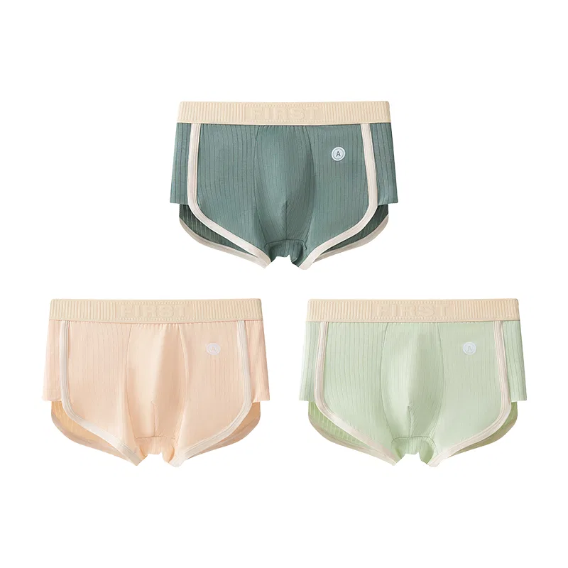 Детские трусы для мальчиков комплект из 3 штук Jasper Light Yellow Light Green MIIOW