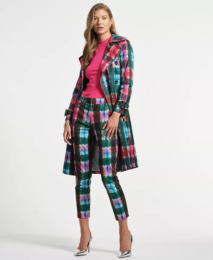 

Женский клетчатый тренчкот Isaac Mizrahi