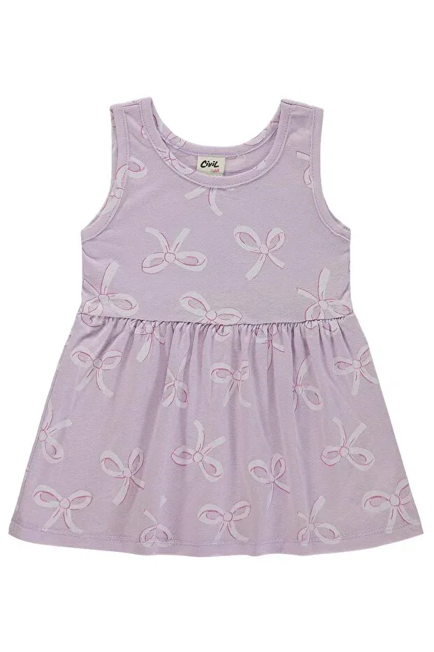 Детское платье для девочек с принтом Bow Tie Dye Civil Baby, Lilac