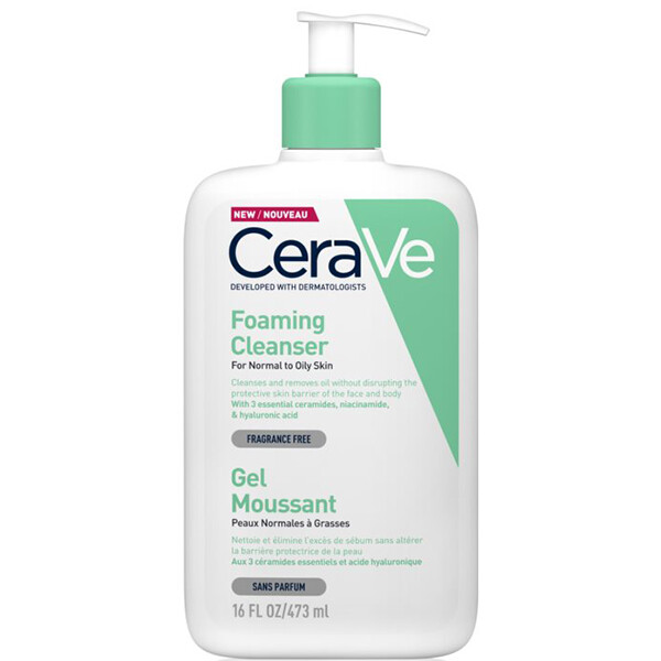 

Очищающий гель для лица и тела Cerave Foaming Cleanser, 473 мл