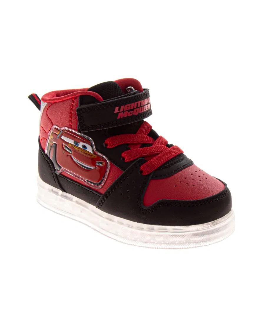 Кроссовки детские с липучкой Lightning McQueen Disney, Red Black
