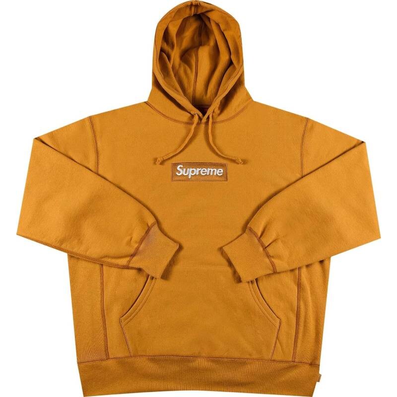 

Худи Supreme Box Logo, желтый