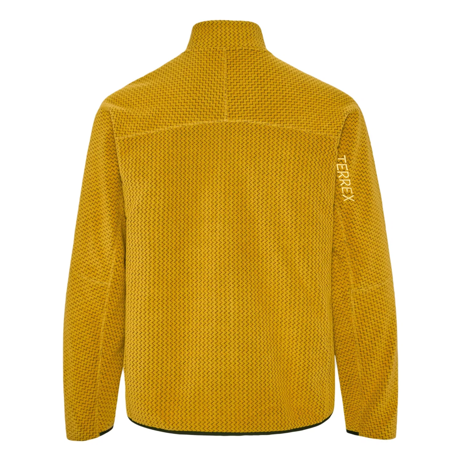 Мужской флисовый топ с воротником-стойкой Victory Gold Adidas, Victory Gold — фото 3