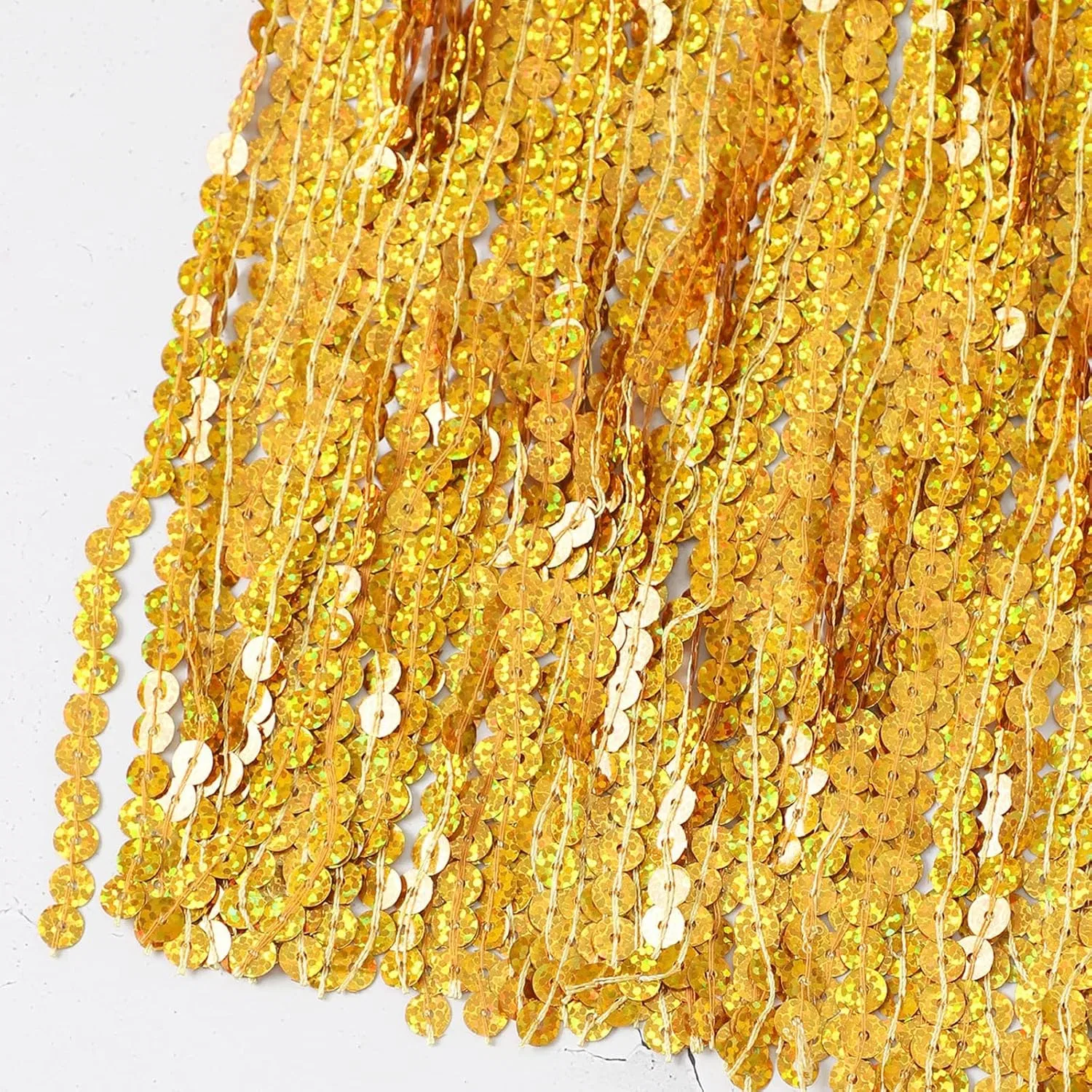 Женская пляжная юбка-накидка с бахромой и пайетками, Gold — фото 4