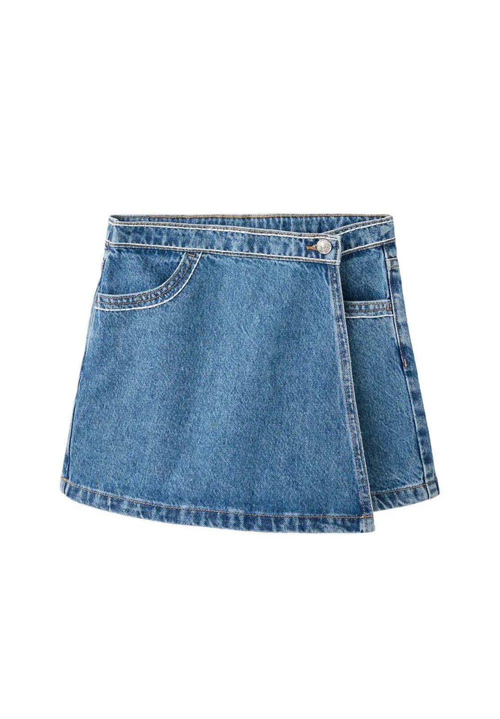 Детские джинсовые шорты Mango Kids, Dark Blue — фото 2