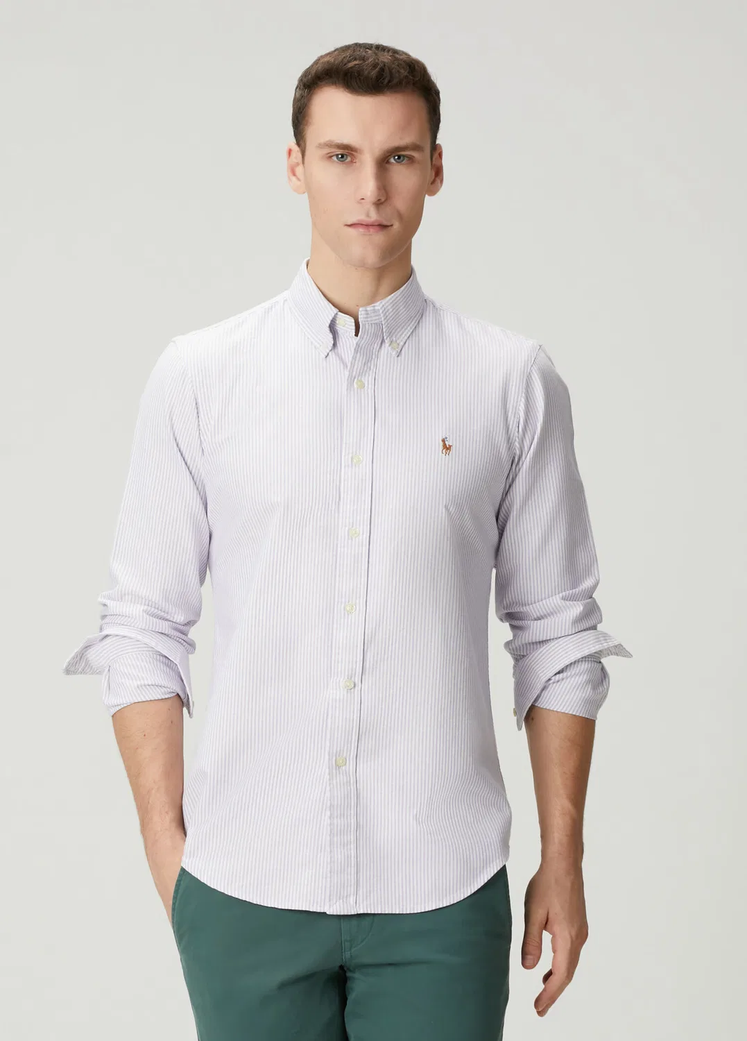 Рубашка Classic Oxford с полоской Polo Ralph Lauren, purple