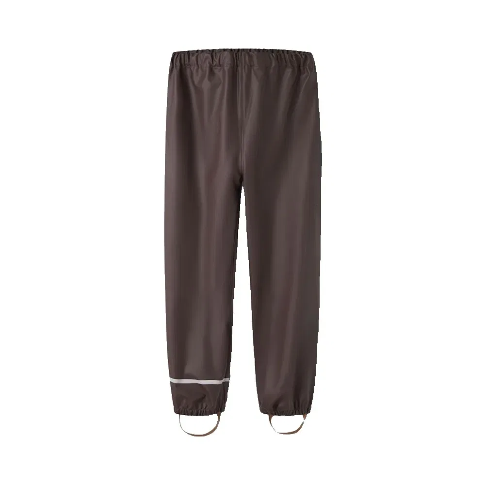 Детский дождевик для девочек с капюшоном Dry10 Name it, Brown — фото 3