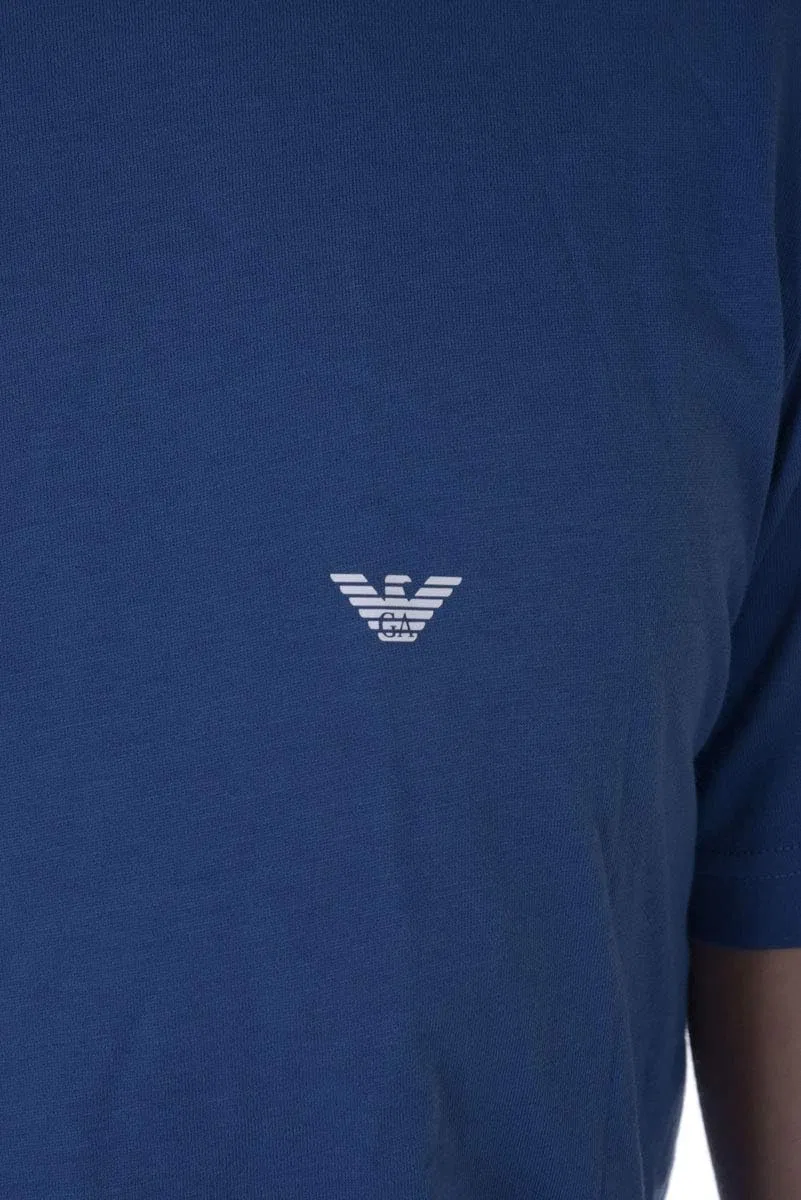 Мужская футболка с круглым вырезом Emporio Armani, Blue — фото 4