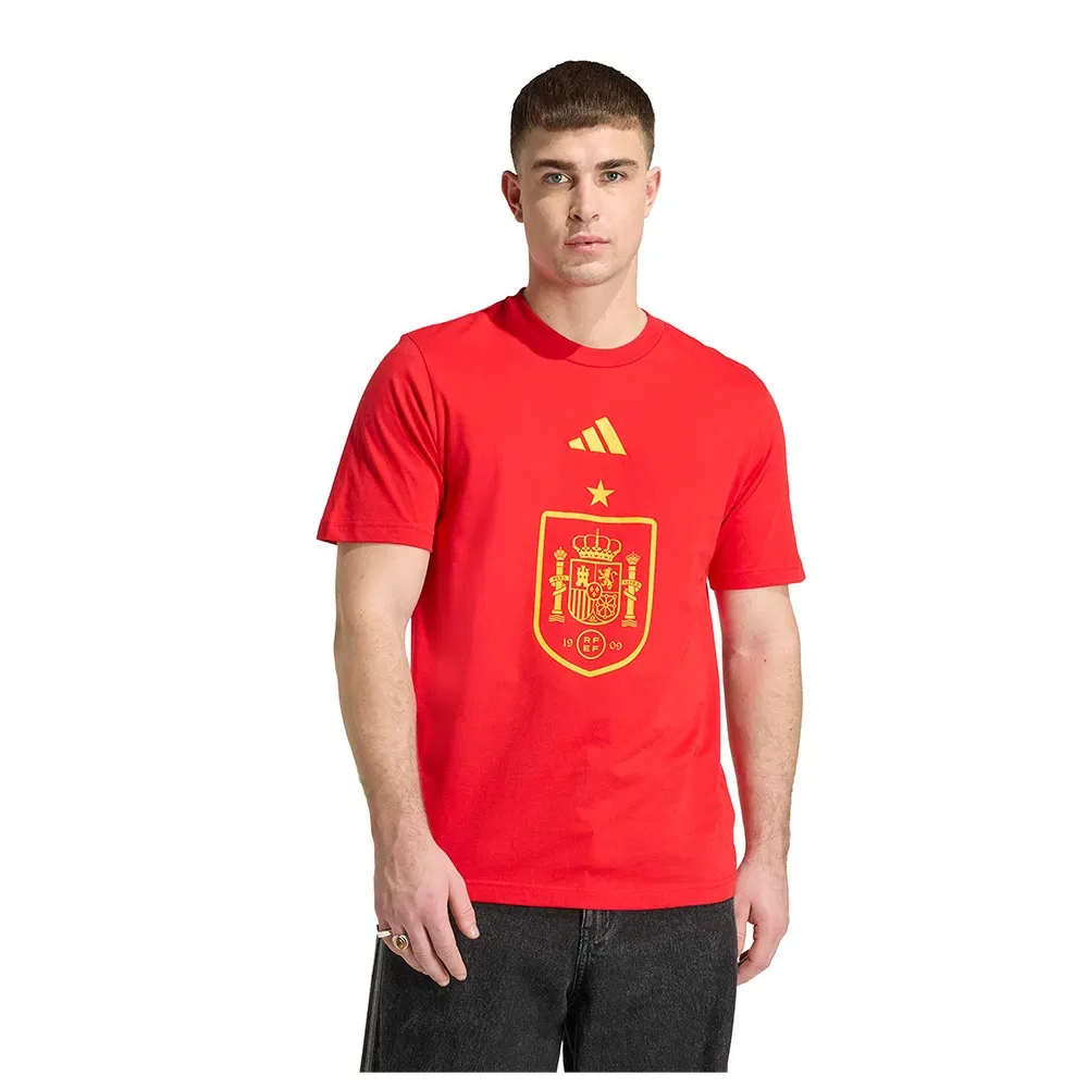 Мужская футболка с принтом Spain DNA Adidas, Red