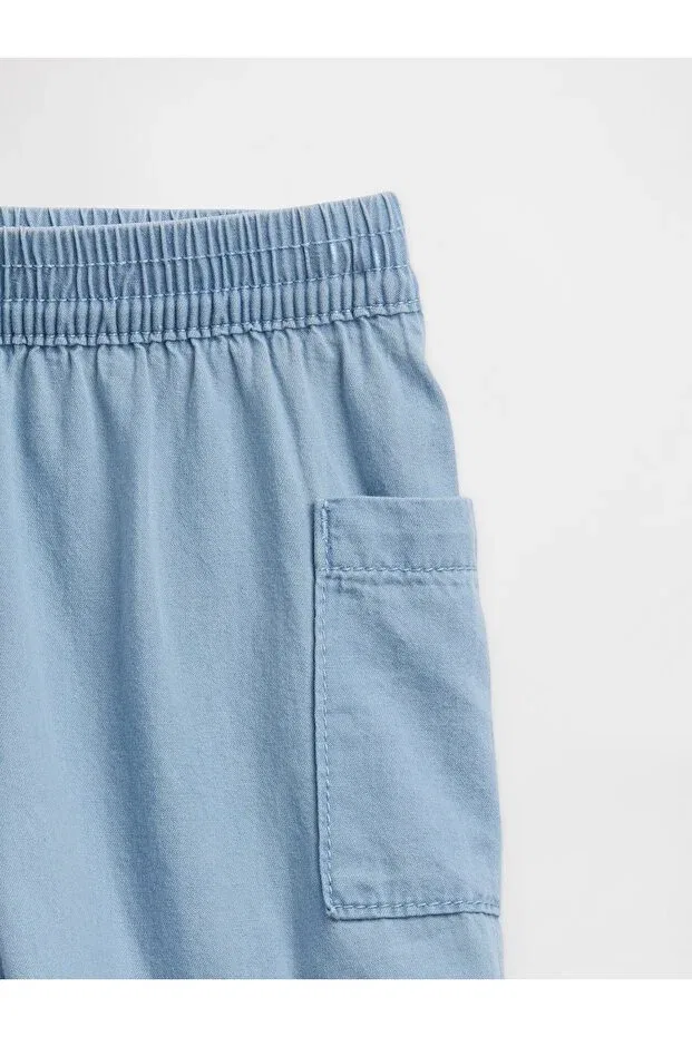 Детские шорты для девочек синие Gap, Blue-000 — фото 2