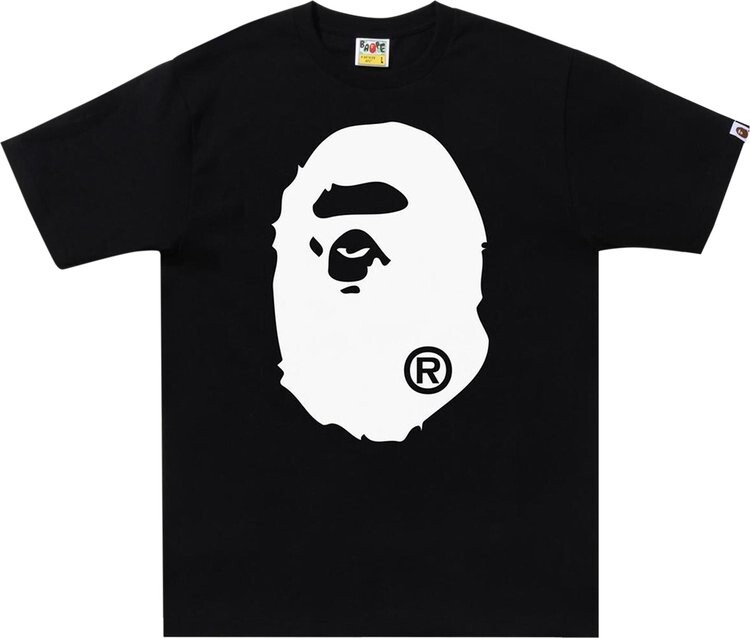 

Футболка BAPE Bicolor Big Ape Head Tee 'Black', черный