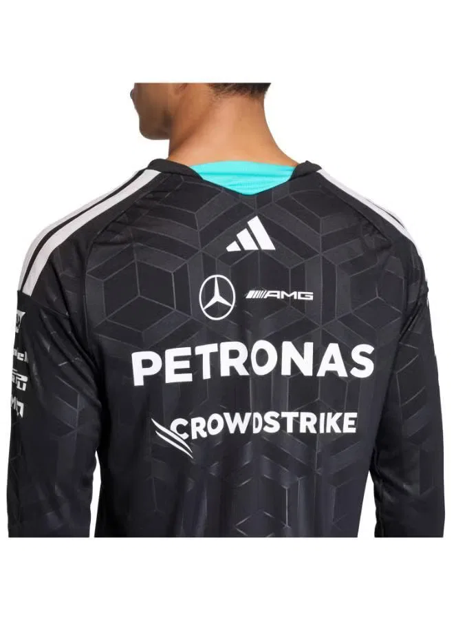 Лонгслив с длинным рукавом Mercedes - AMG Petronas Formula 1 Team Driver Jersey Adidas, черный — фото 3