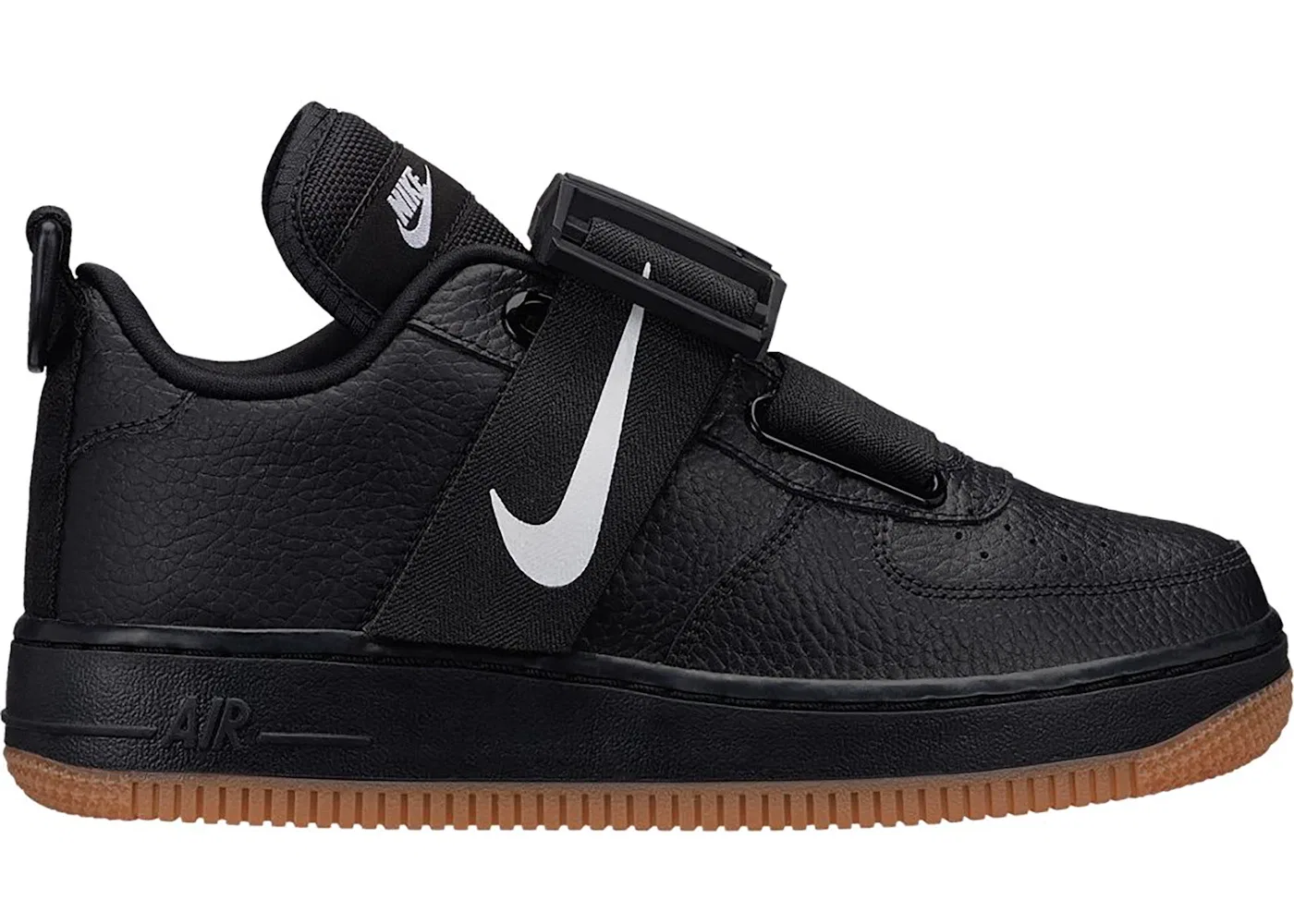 Детские кроссовки Lifestyle Nike Air Force 1 Utility, Black/White-Gum Medium Brown