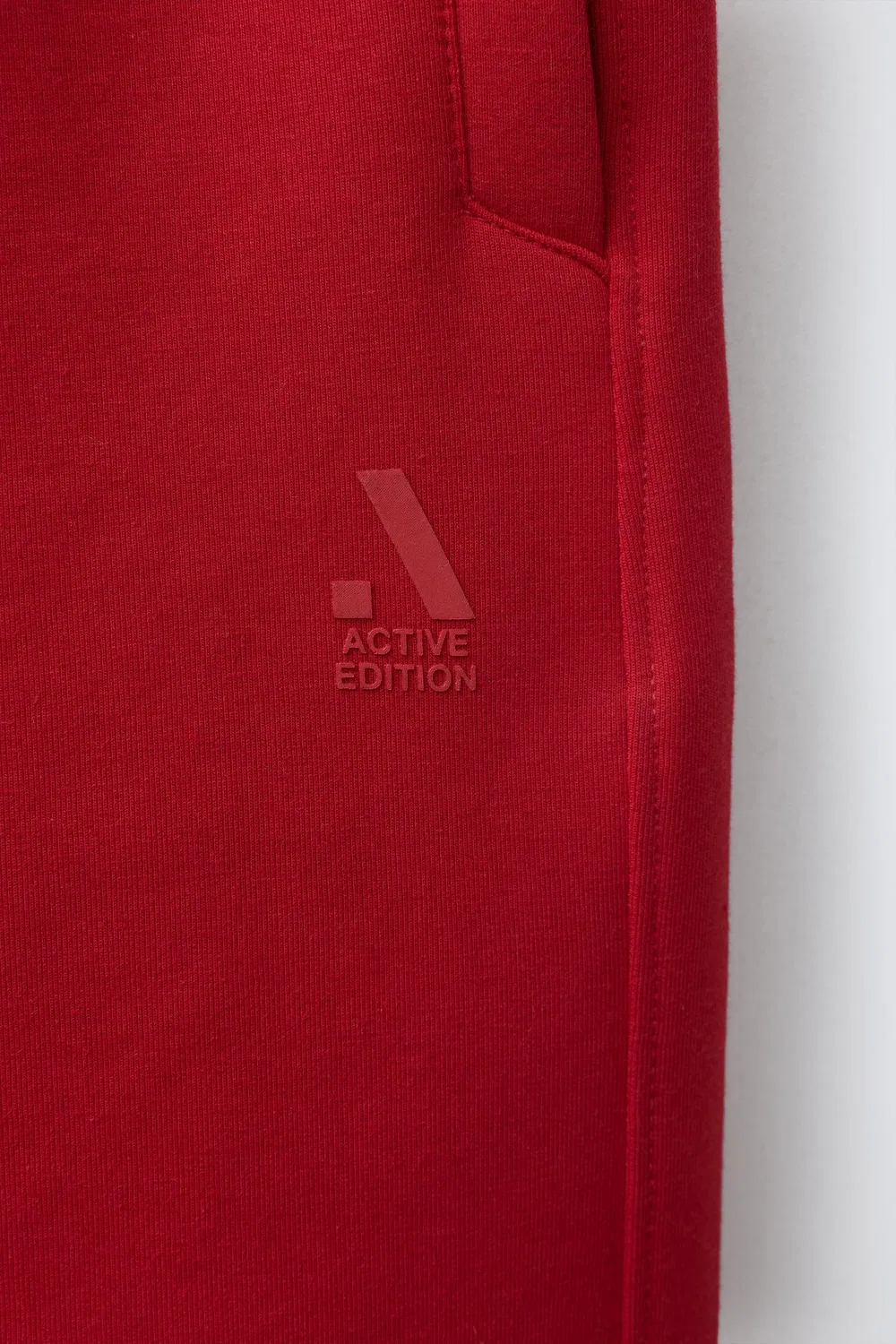 Спортивные шорты-бермуды INTERLOCK ZARA, Red — фото 4