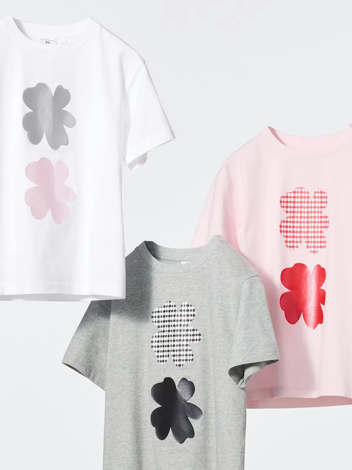 Детская футболка Uniqlo, графический принт, розовый — фото 4