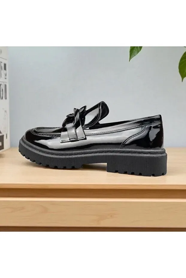 Детские туфли для девочек классические Jojo Kids, Black Patent Leather 2 — фото 4