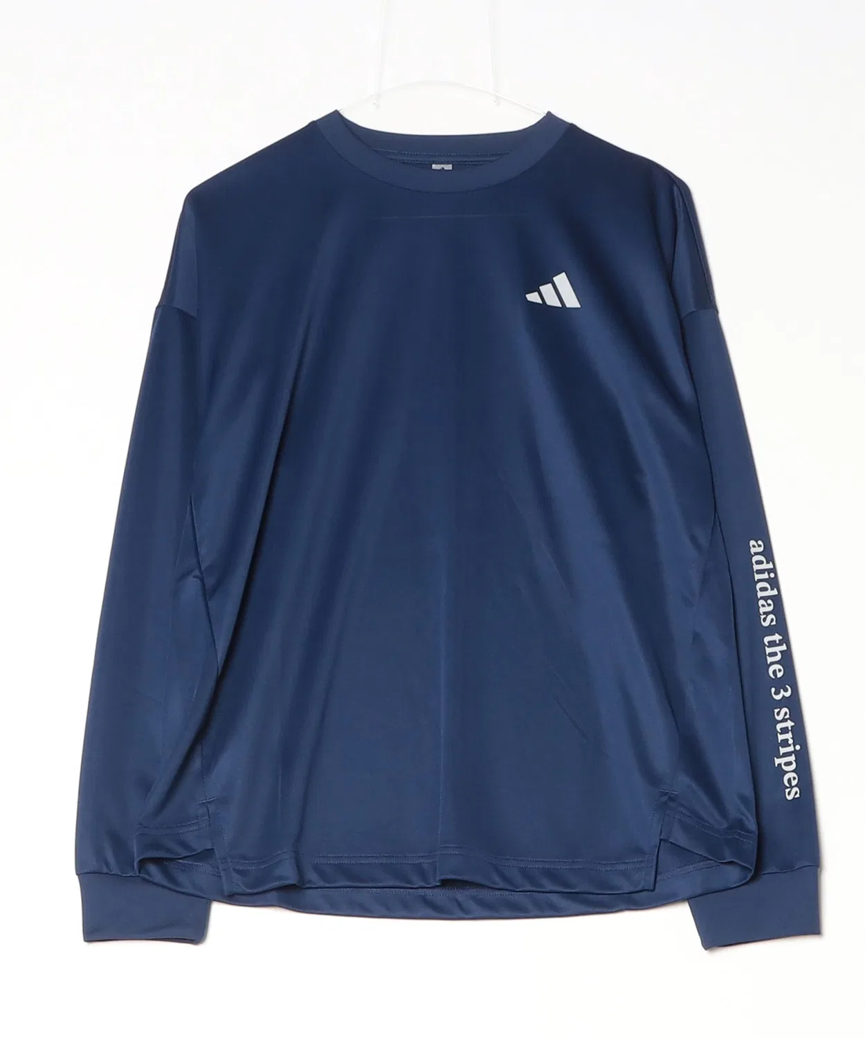Женская футболка с длинным рукавомиз полиэстера Adidas, Dark Blue