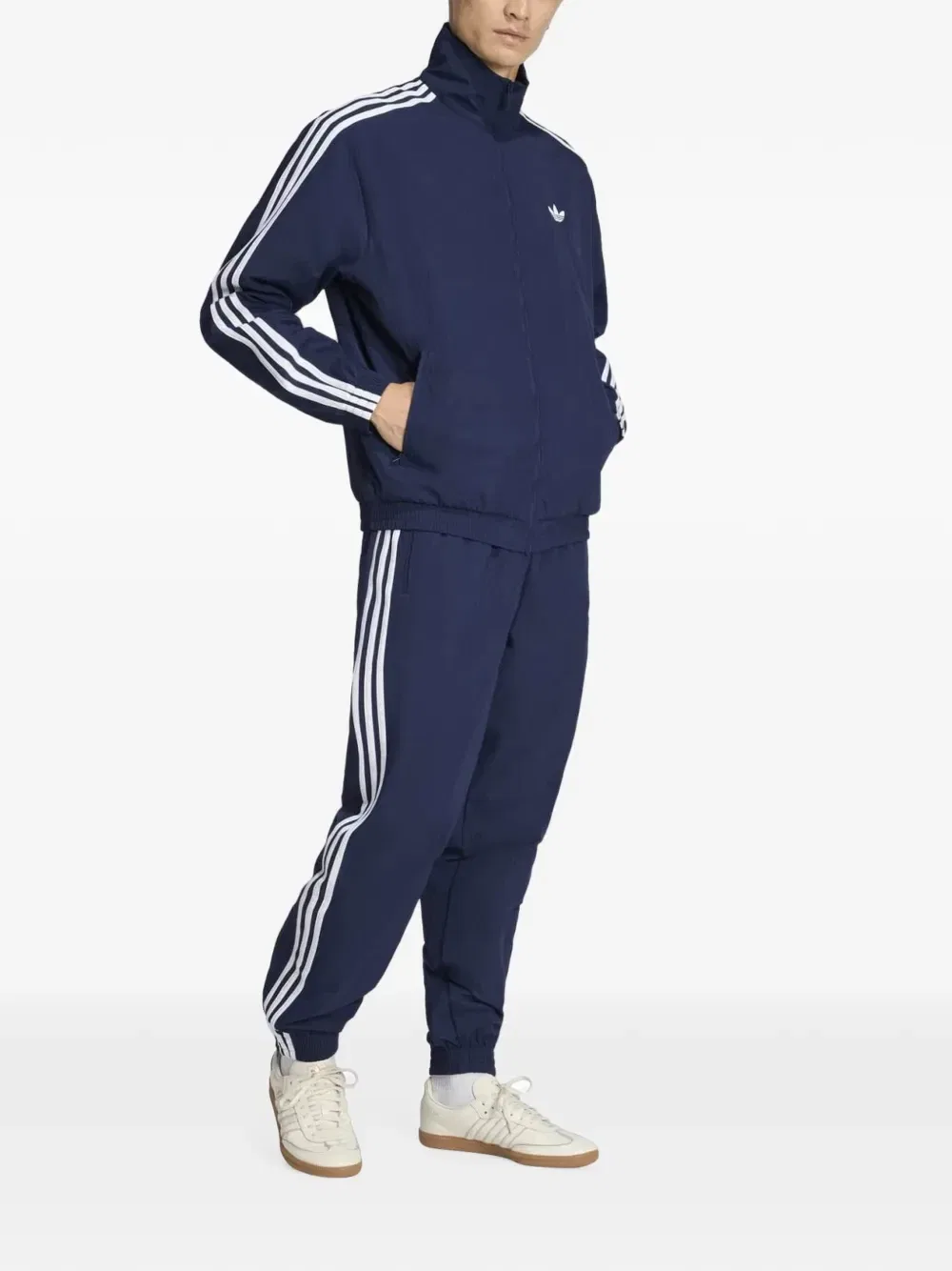 Олимпийка Firebird с боковыми полосками Adidas, синий — фото 2