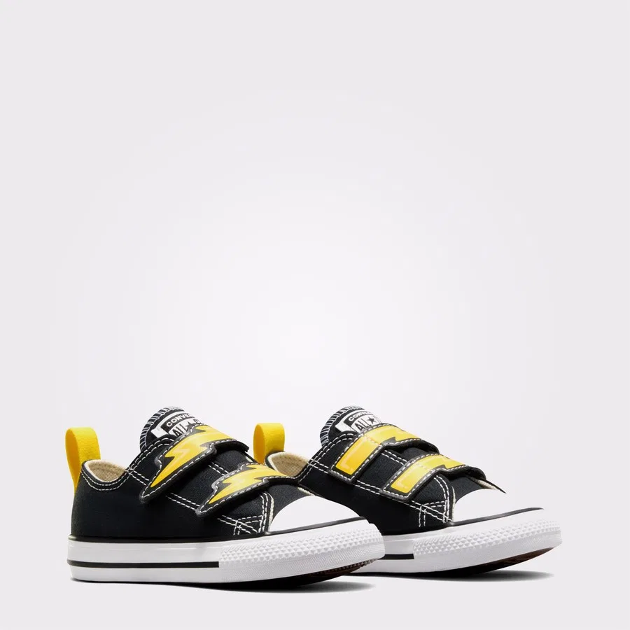 Кроссовки с двумя липучками Chuck Taylor All Star 2V Converse, Черный — фото 2