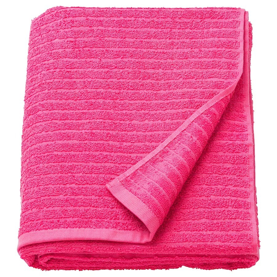 

Полотенце банное Ikea Vågsjön Large, розовый, 100x150 см