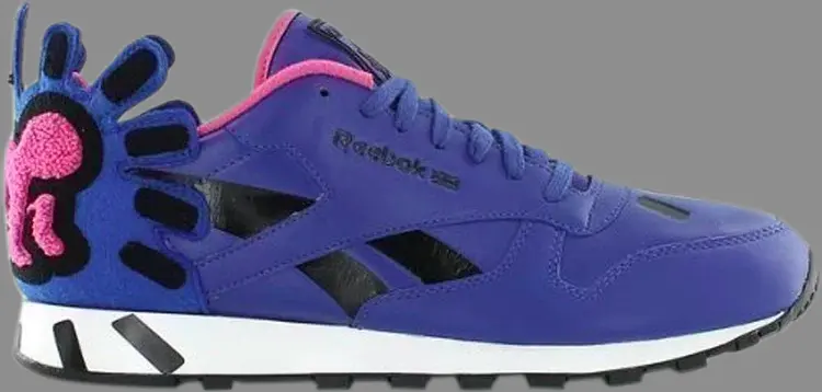 

Лимитированные кроссовки keith haring x classic leather lux 'vital blue pink' Reebok, синий