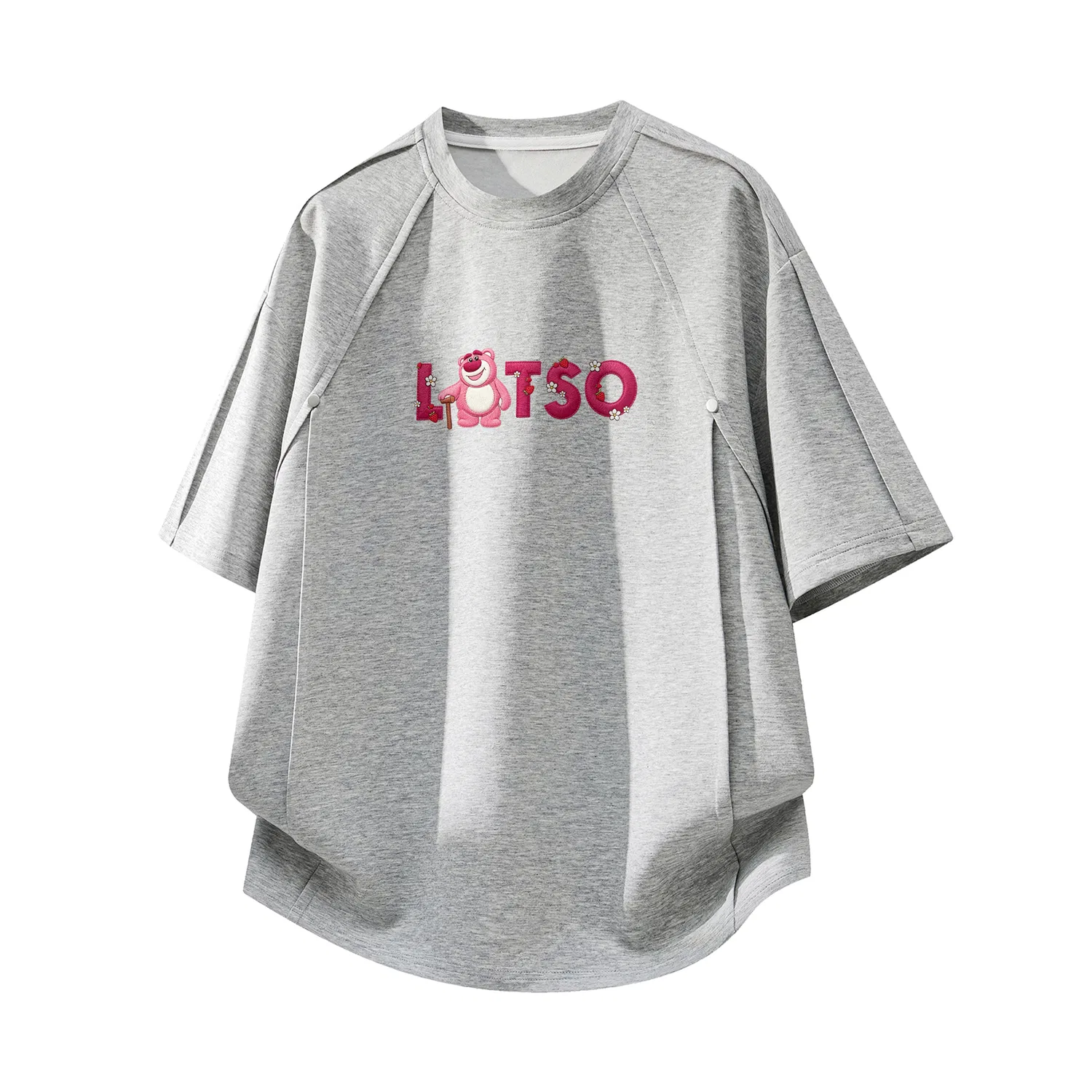 Детская футболка с принтом Disney, Unisex Crew Neck Moderate Other, Disney, Gray