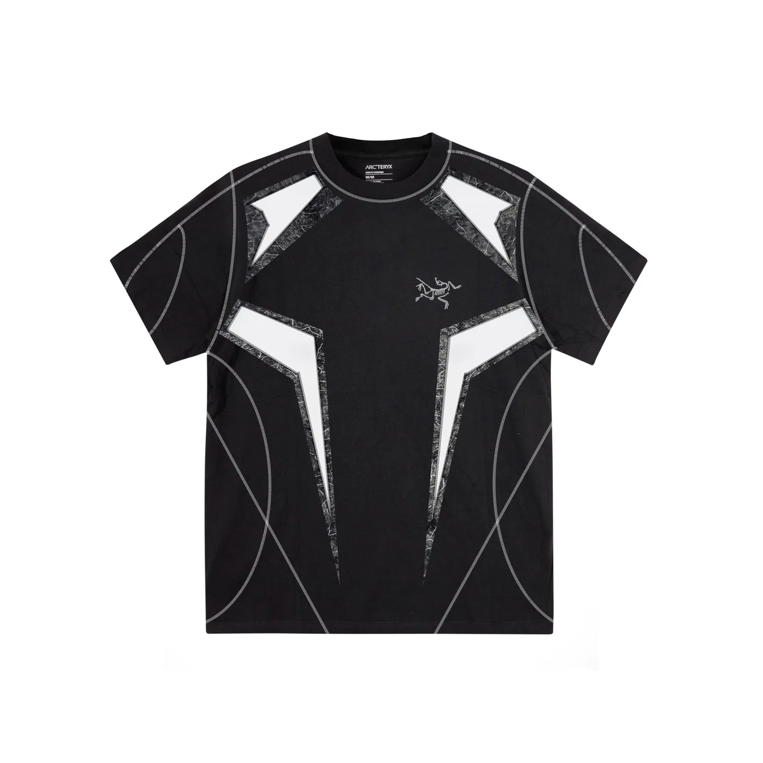 Футболка с круглым вырезом, хлопковая KRAGG, Arcteryx, Black