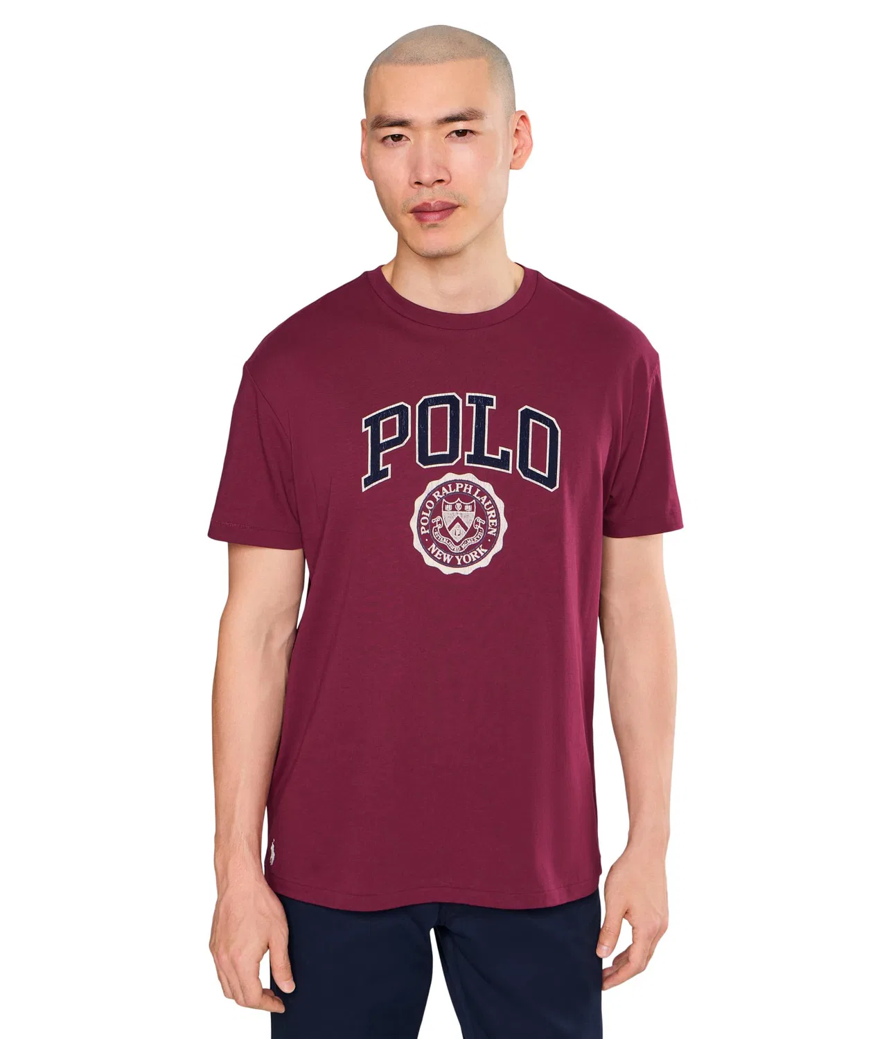 Классическая футболка с логотипом Polo Ralph Lauren, Classic Wine