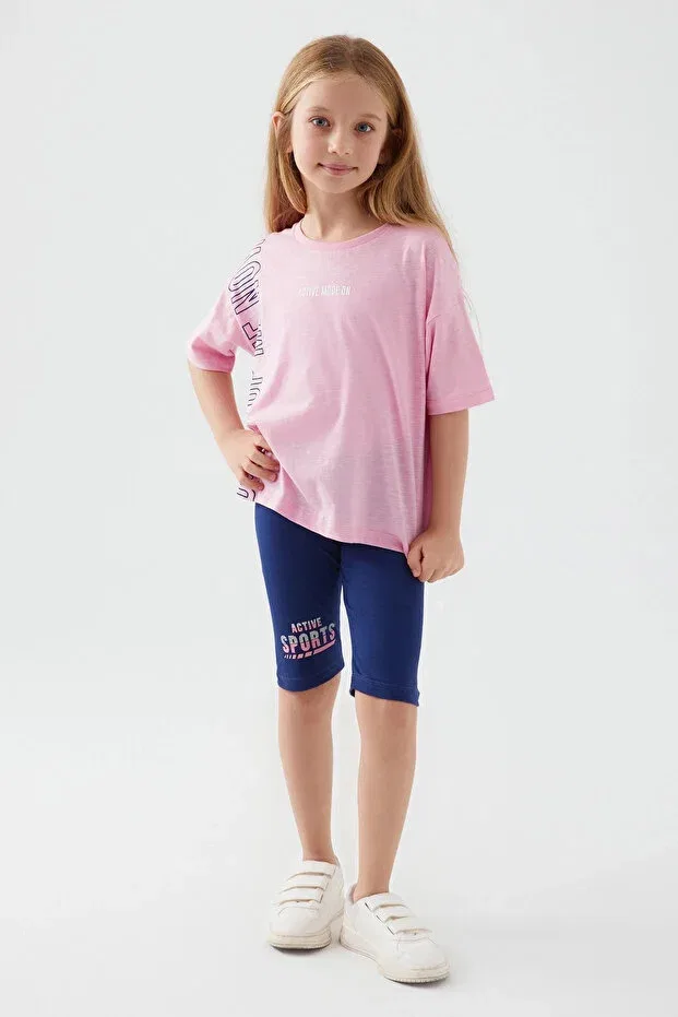 Детский комплект шорт для девочек Active Mood On Girls Bermuda Set Rolypoly, Pink — фото 2