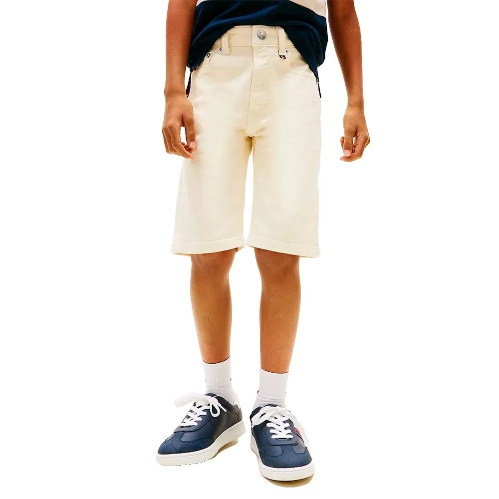 Шорты джинсовые Relaxed Fit Tommy Hilfiger, бежевый