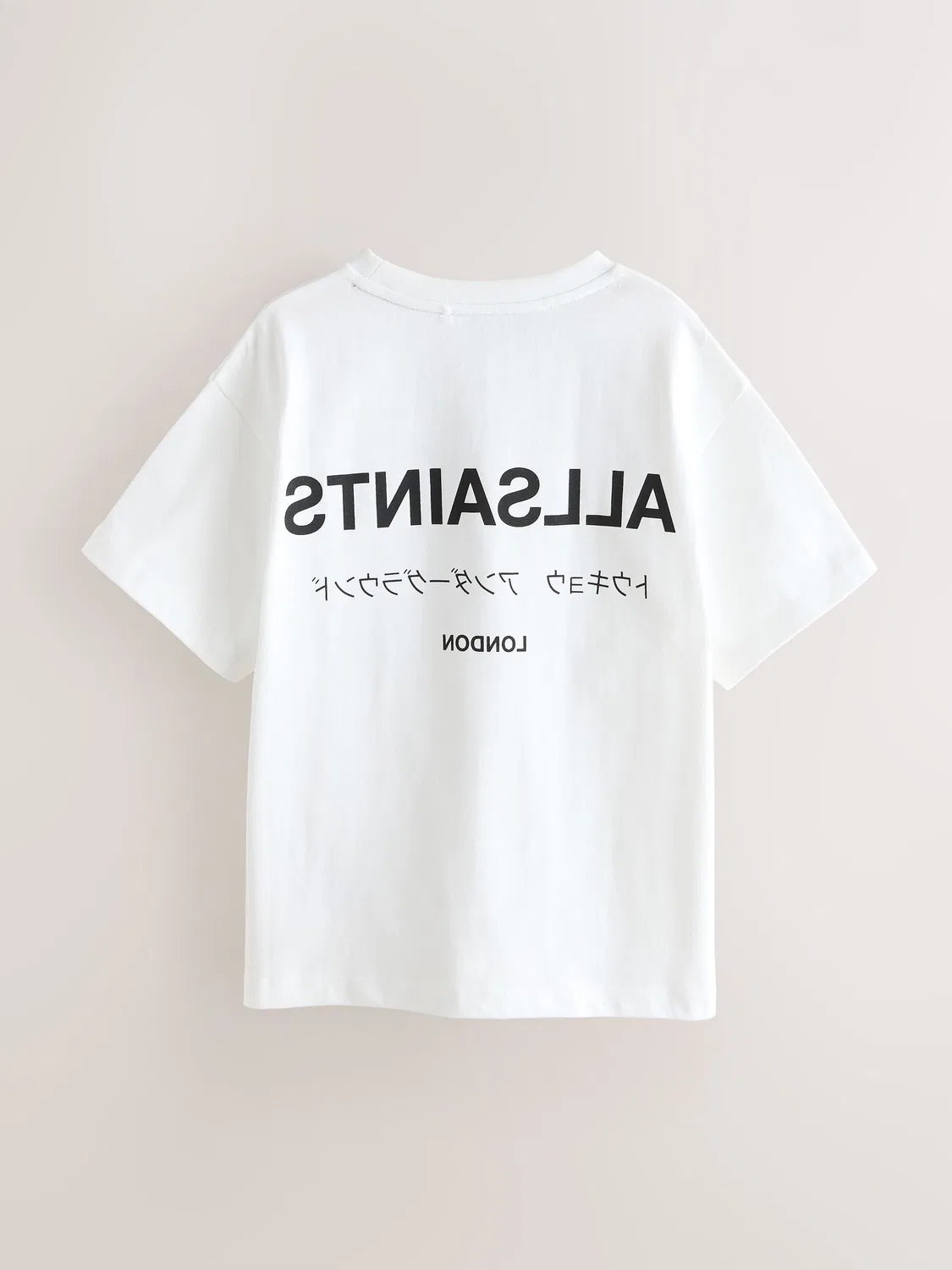 Футболка оверсайз Underground Crew Neck smALLSAINTS, белый — фото 4