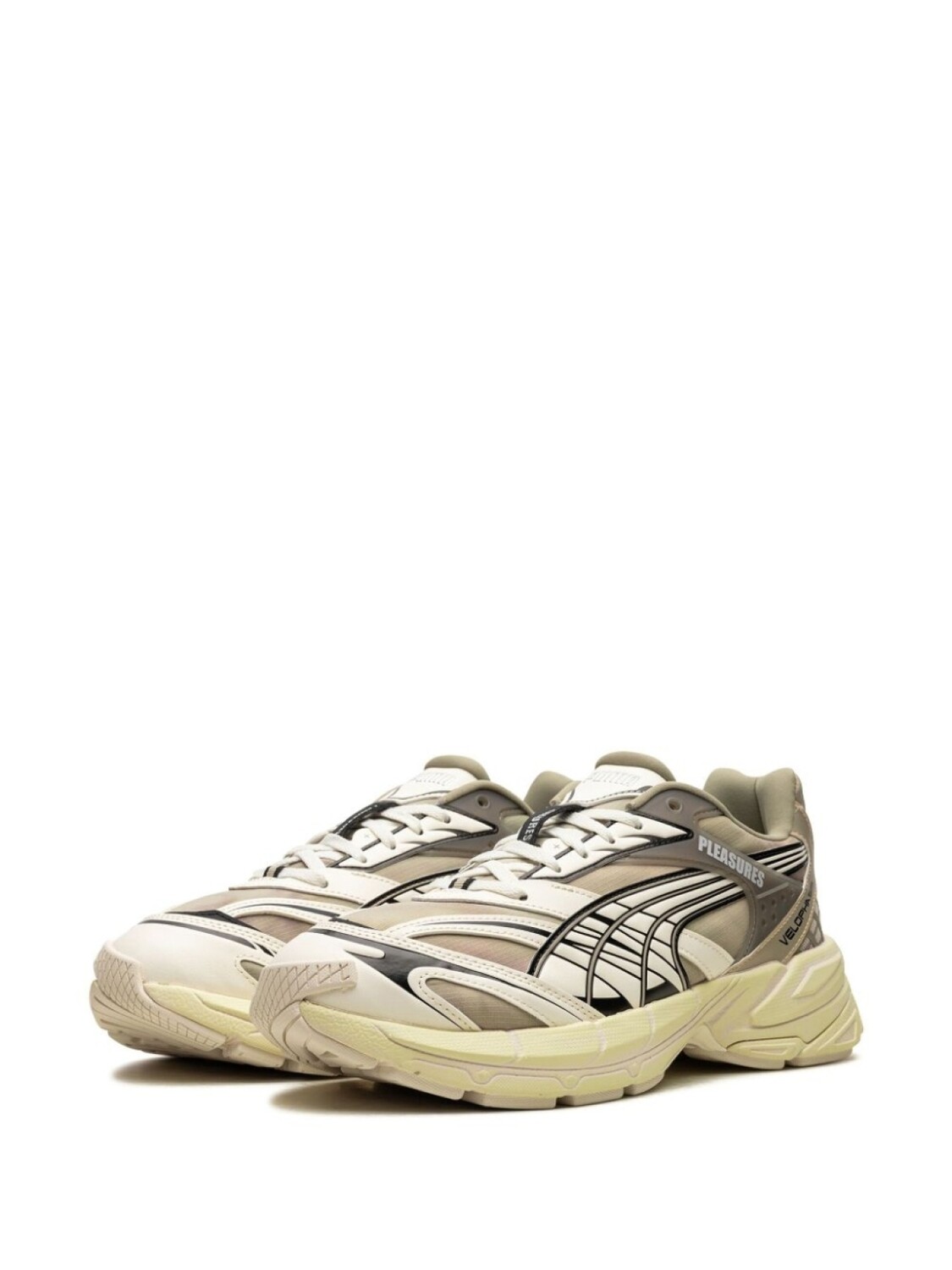 PUMA кроссовки Pleasures Velophasis на шнуровке, нейтральный цвет — фото 4