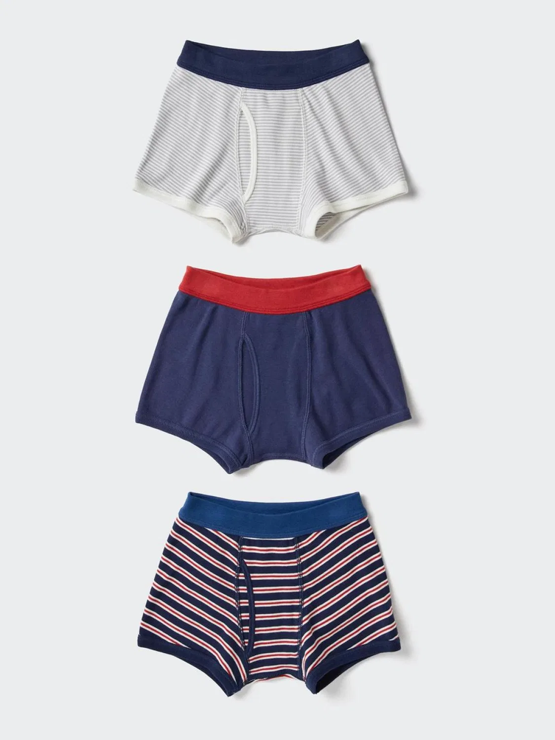 Трусы-шорты детские комплект из 3 штук Uniqlo, темно-синий