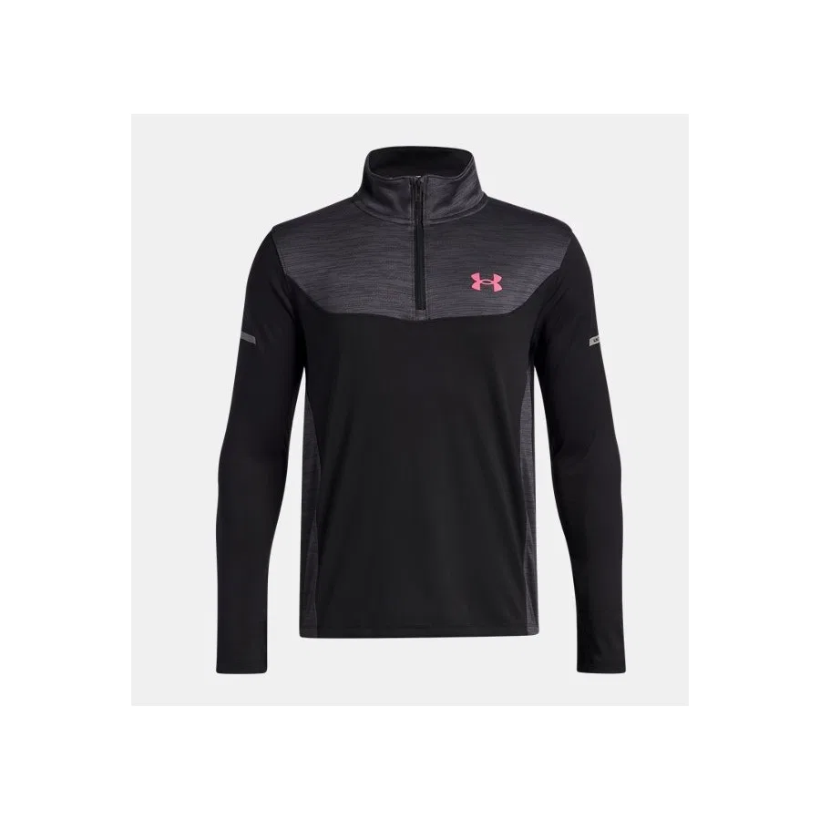 Спортивный свитшот с четвертью замком и длинным рукавом Under Armour UA Tech Utility, Черный