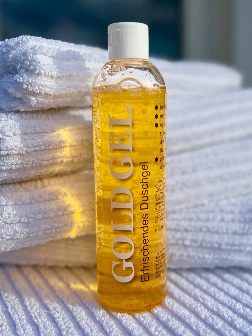 Гель для душа GoldGel, 2 в 1 для кожи и волос, pH нейтральный, биоразлагаемый, 300 мл, Sonntagseifen — фото 3