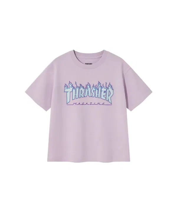 Футболка с принтом Flame, Thrasher Kids, лавандовый