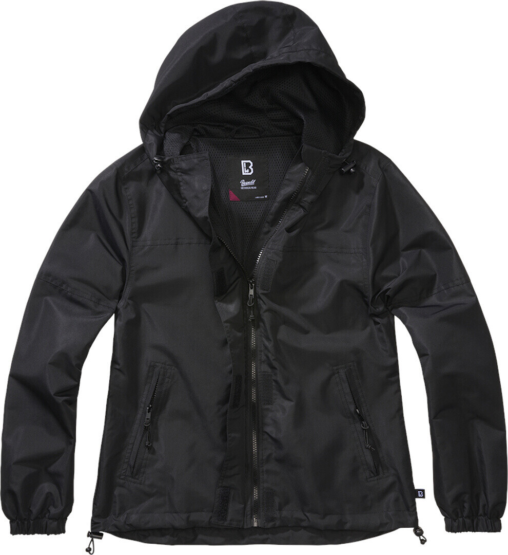 

Женская куртка Brandit Summer Windbreaker с капюшоном, черный