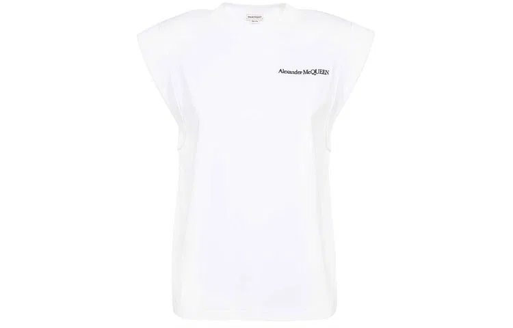 Футболка с круглым вырезом, Alexander McQueen, White