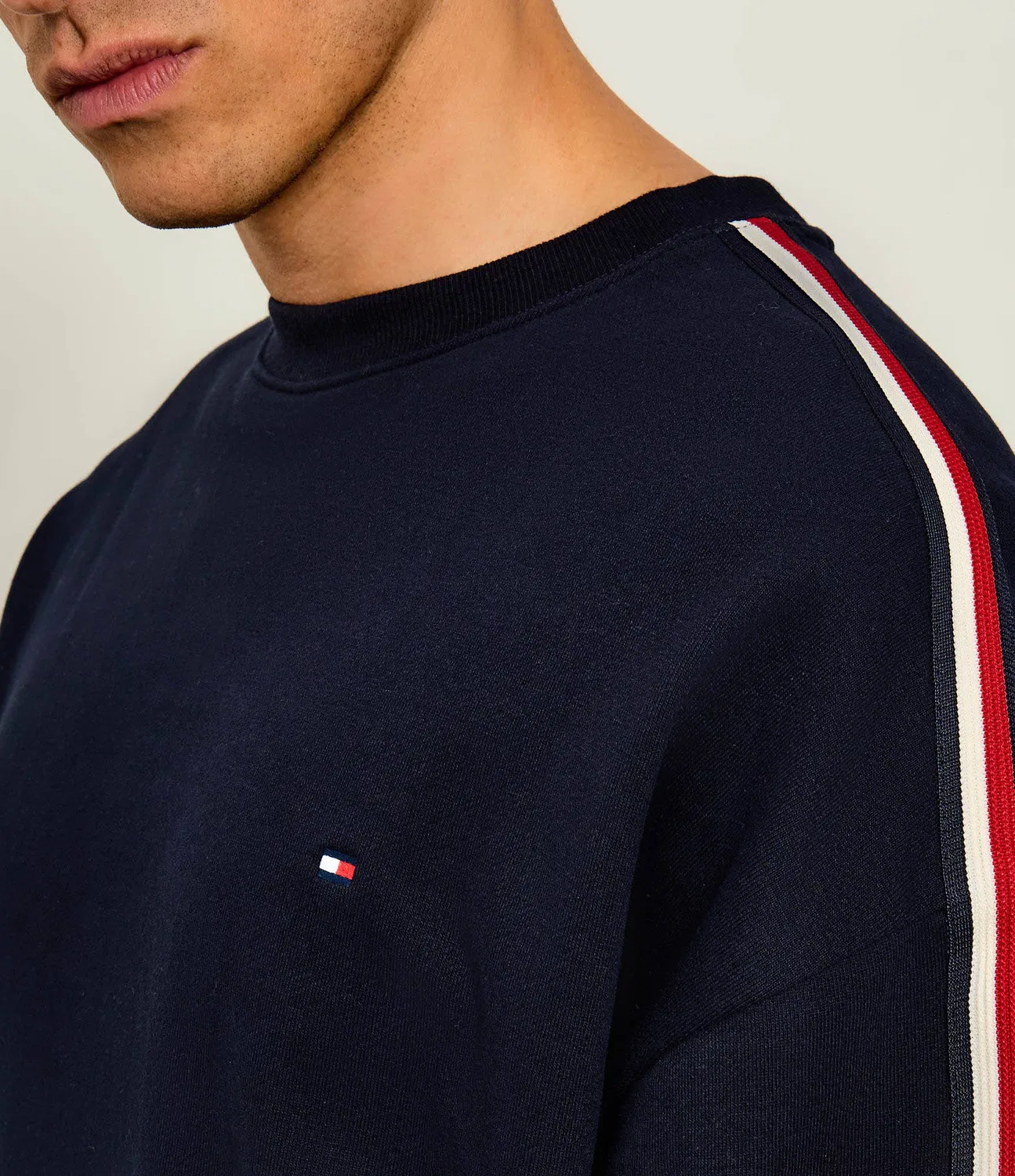 Толстовка Relaxed Fit Tommy Hilfiger, темно-синий — фото 4