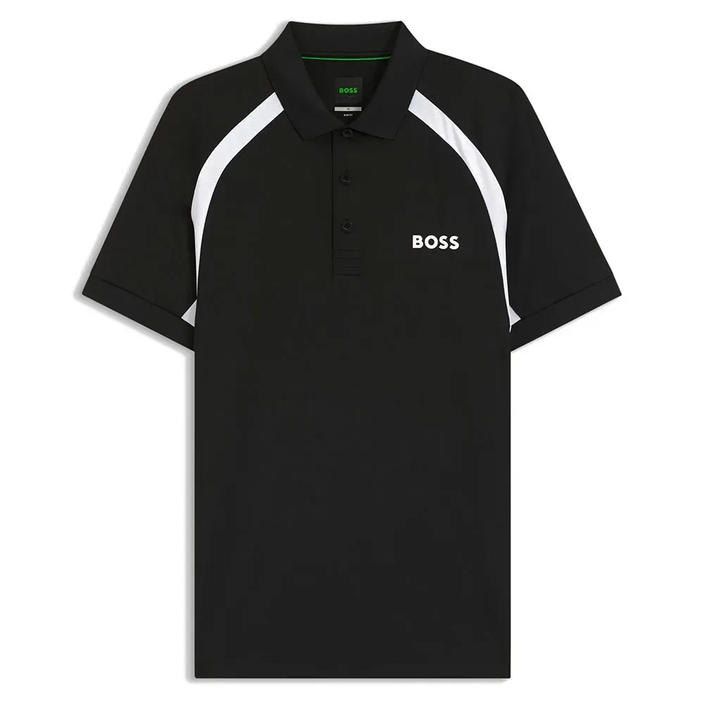 Мужское поло с коротким рукавом BOSS Spin 10276625, Black