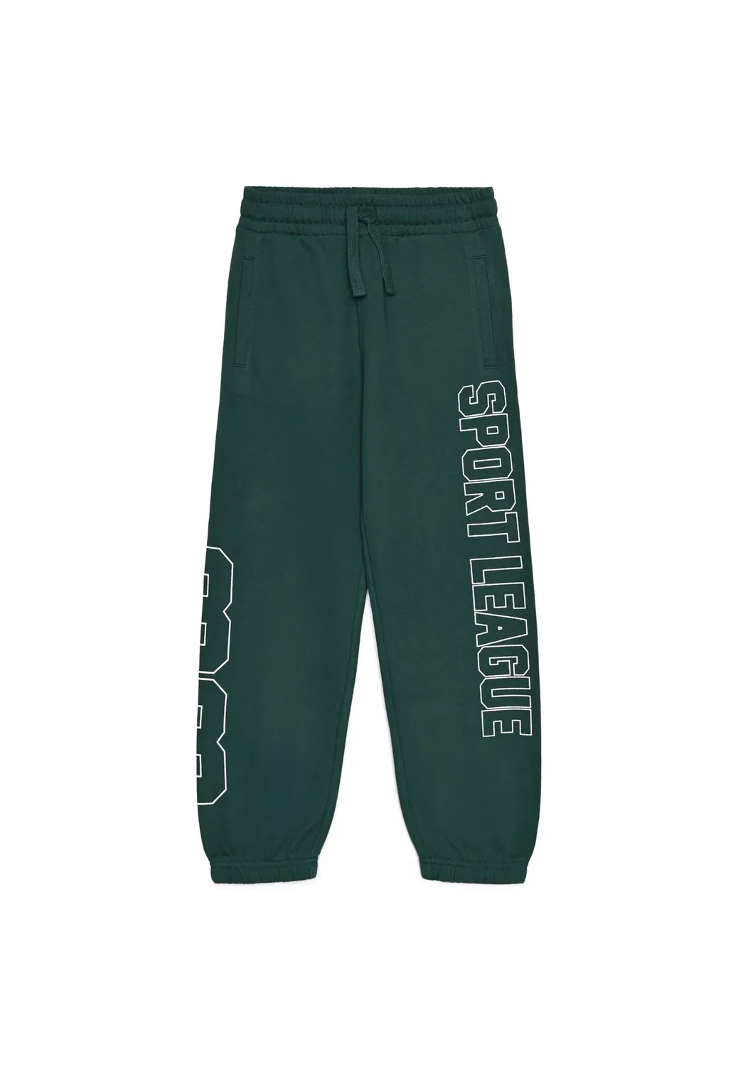 Pantaloni Tuta Lunghi Con Stampa College - спортивные штаны Terranova, Dark-Green