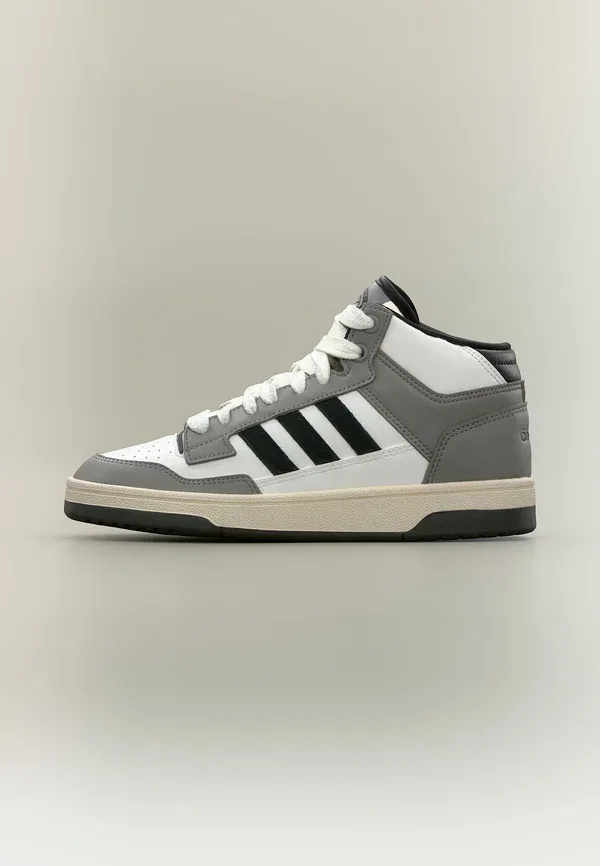 Кроссовки Rapid Court Mid унисекс для тренировок Adidas Performance, белый/черный/серый