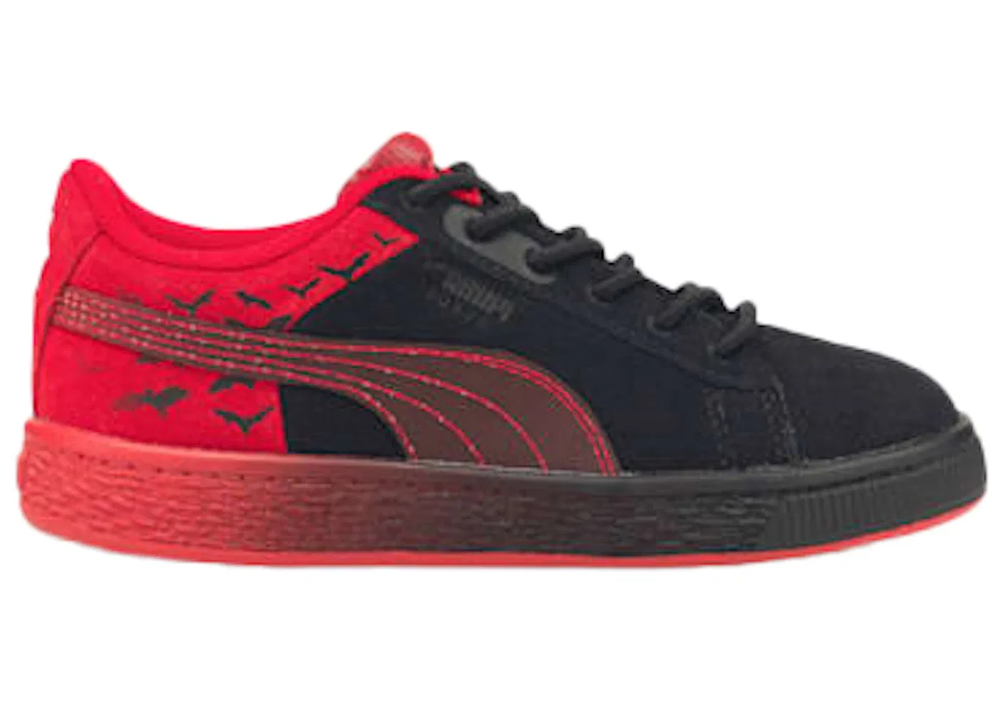 Детские кроссовки с замшевым верхом Puma Suede, Black/Red