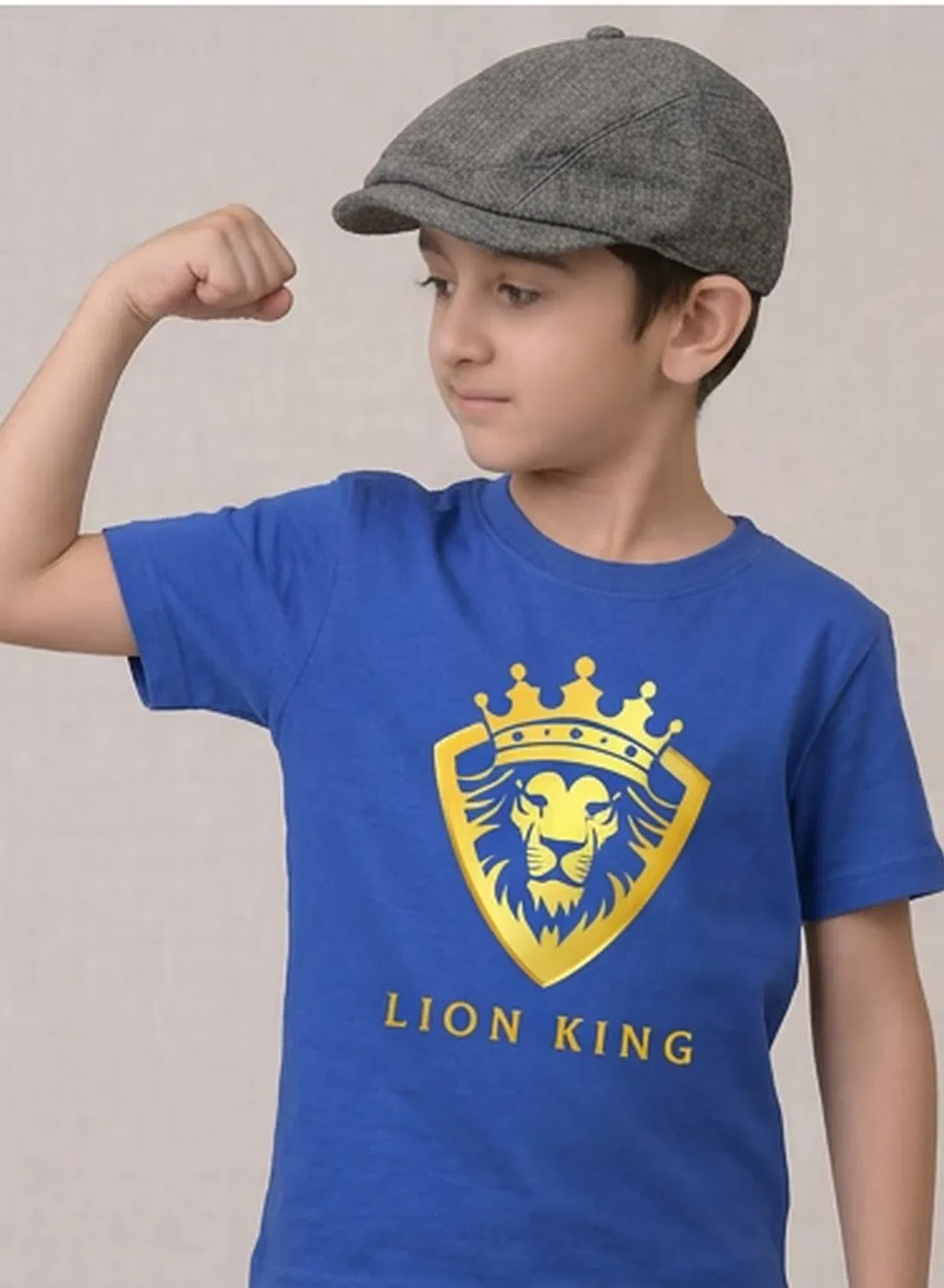 Футболка детская с принтом Lion King Funkaar, синий — фото 2