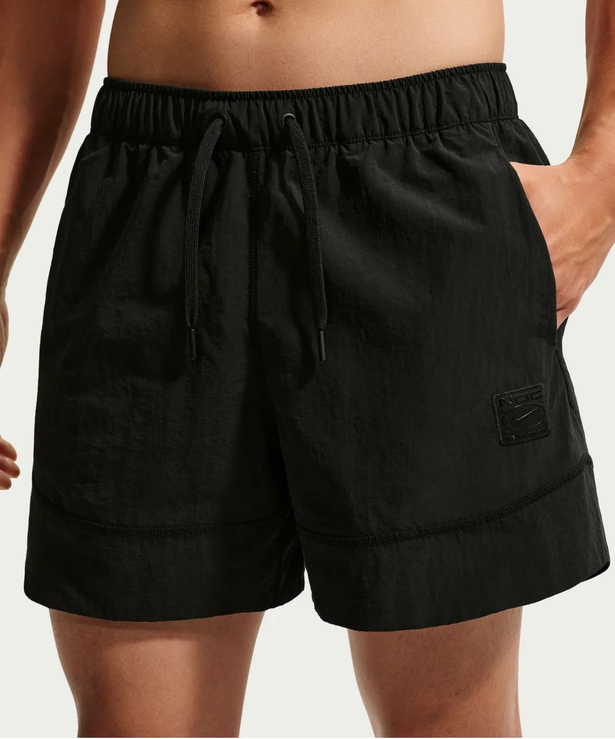 Мужские шорты с быстросохнущей тканью NIKE DF NAC Woven Short 5IN, Black