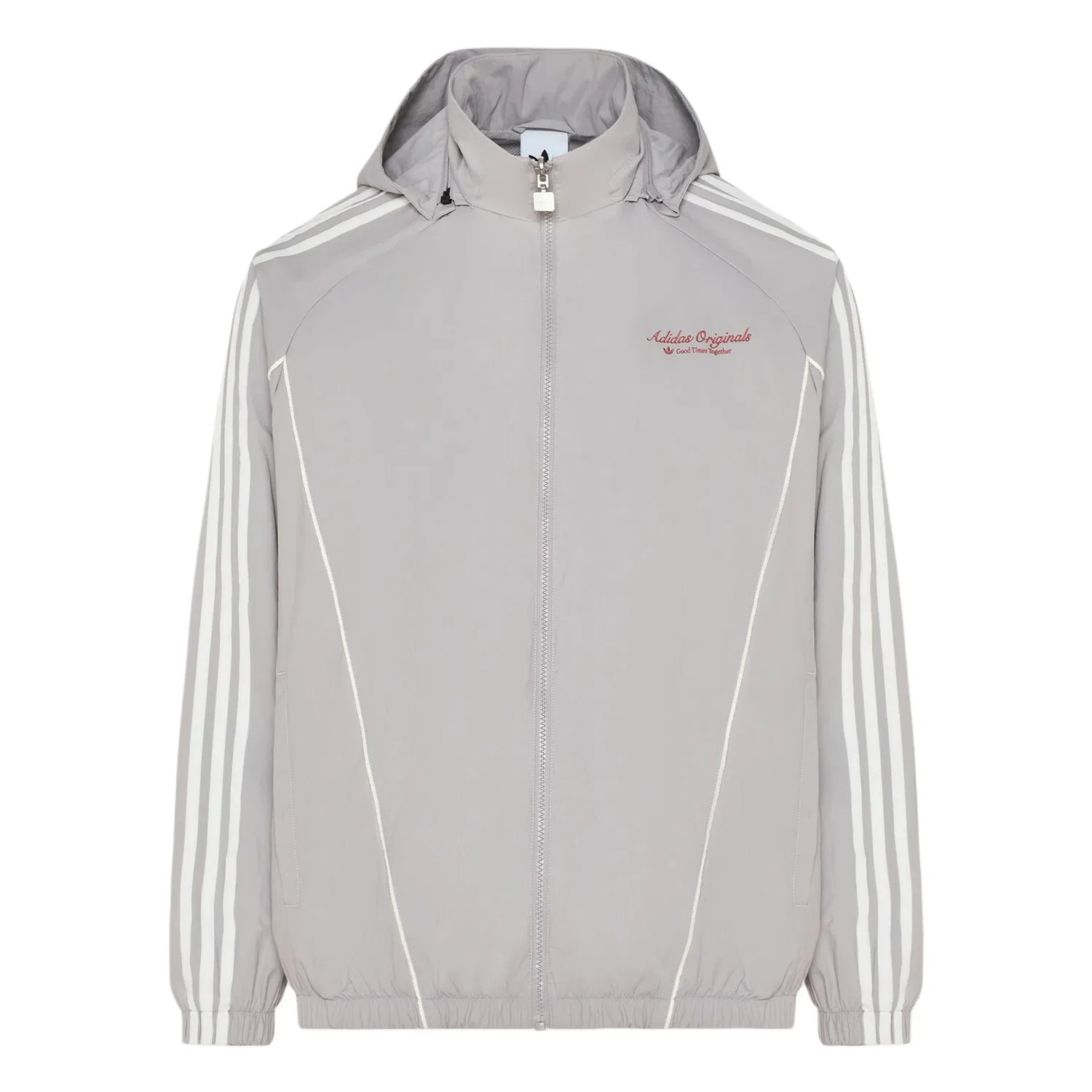 Мужская ветровка с капюшоном Adidas Originals, Light Gray