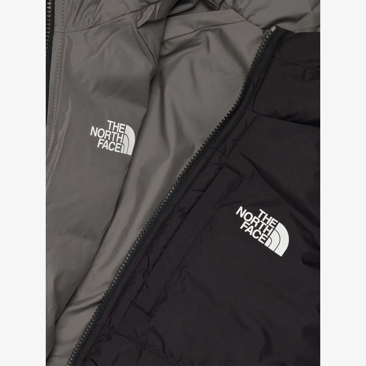 Двусторонняя стеганая куртка Perrito, размеры S-xxl, для детей от 7 до 18 лет The North Face, черный — фото 2